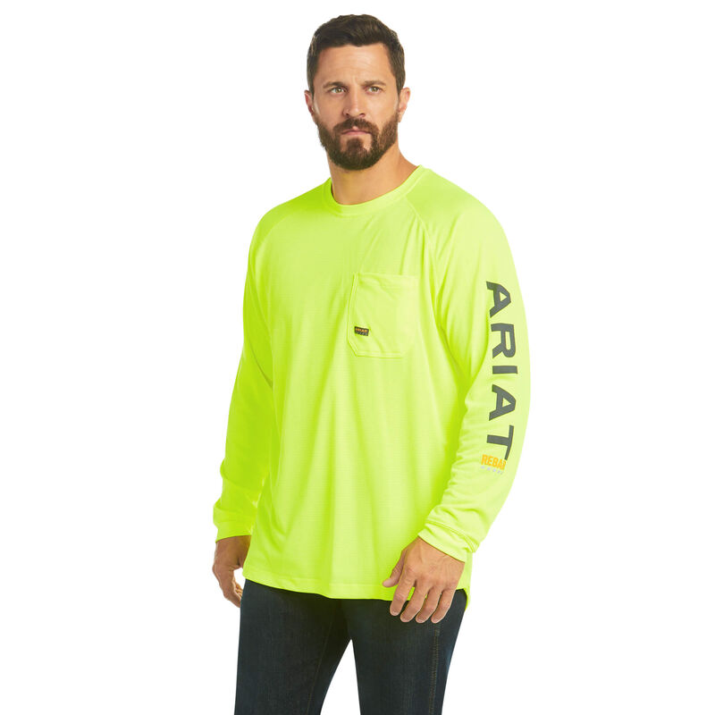Ariat T-Shirts Herren - Rebar Heat Fighter Grün ( PMLKR-2790 )
